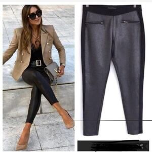 Rock & Republic Black/silver Shimmer Pants LARGE